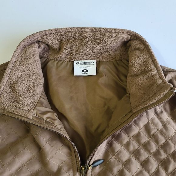 Columbia Quilted Vest Women's Size Medium Brown - Picture 3 of 8